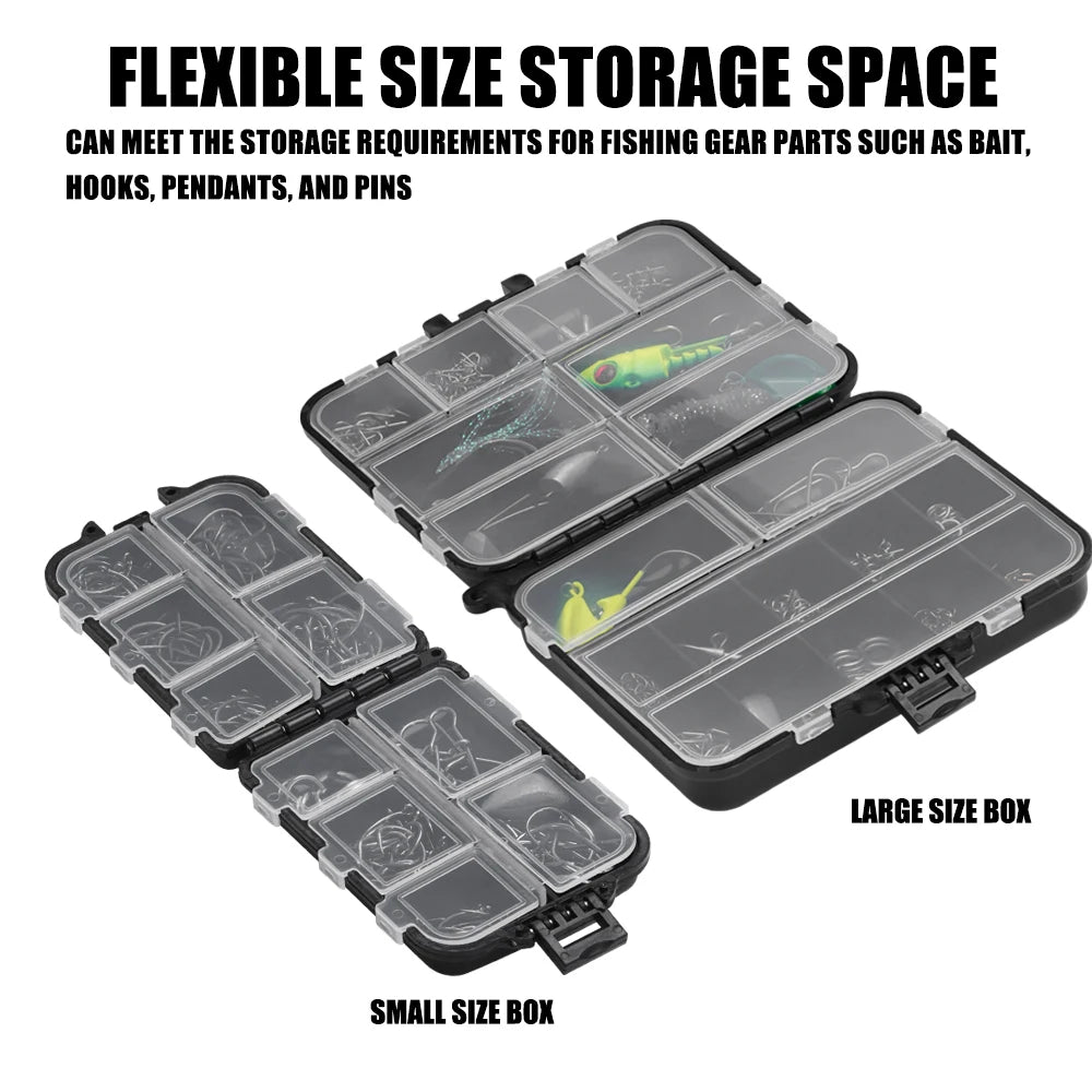 Fishing Tackle Bait Storage Boxes, Portable Double-Sided Lure Hook Organizer, Mini Utility Lures Fishing Box