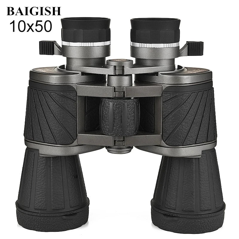Baigish 10x50 High Powered Binoculars for Adults Compact Binoculars with Carrying Bag for Bird Watching Hunting Camping Travel