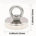 D16~D42mm Strong Suction Salvage Helper, Made of N52 Heavy Rare Earth Material, with Countersunk Hole and Eyebolt Suction metal