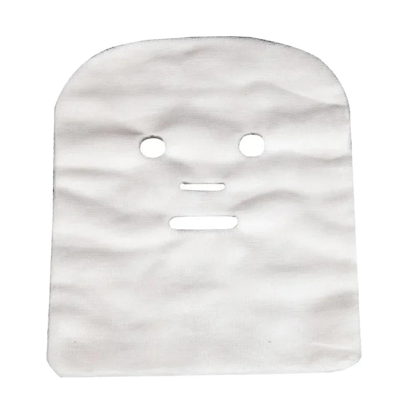 200 Pure Cotton DIY Beauty Mask Salon Disposable Facial Gauze Highly Water Absorption Non-Irritating Face Gauze Mask Soft