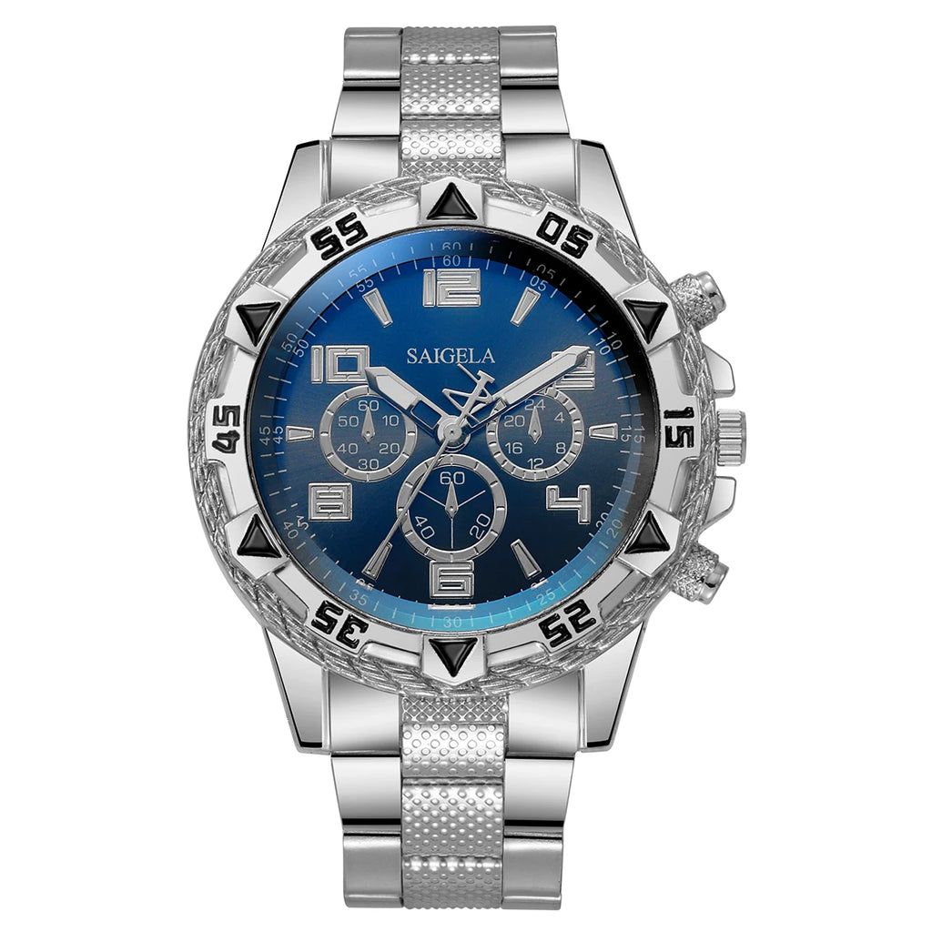 Men Business Watches Fashion Stainless Steel Band Male's Quartz Watch