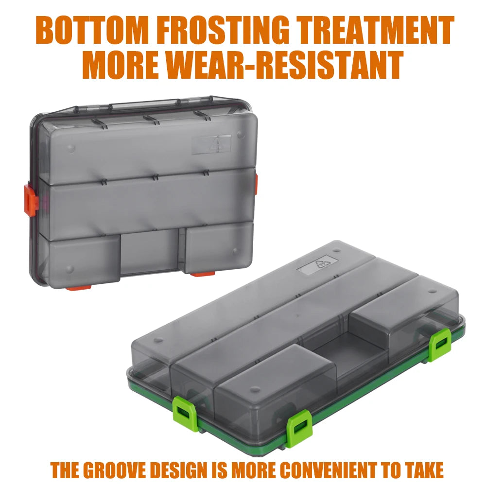 CAZULO waterproof fishing gear box, fishing equipment bait box, fishing hook storage box, fishing tool accessories