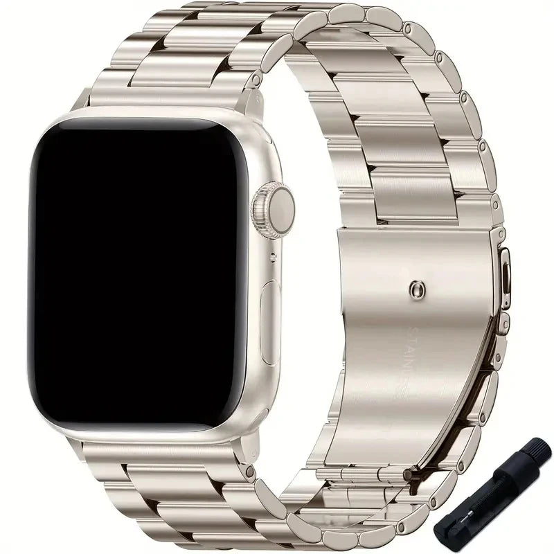 Stainless steel Watchband for Apple Watch Strap 49mm 45mm 41mm 44mm 40mm 42mm 46mm Metal Band iWatch 11 10 9 8 7 6 5 SE Ultra 3