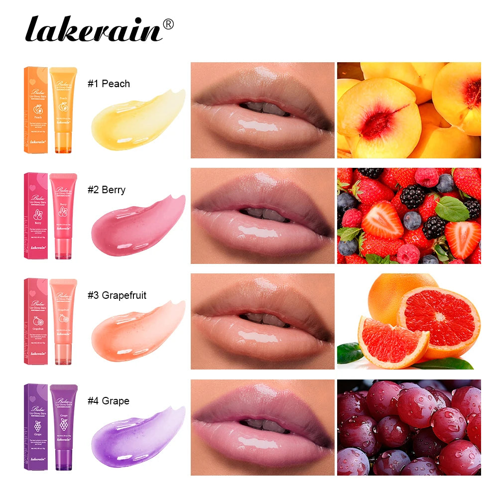 Lakerain Brightening Lip Balm Reduces Lip Lines Lips Moisturizing Hydrating Removing Dead Skin Fruity Moisturizing Lip Balm