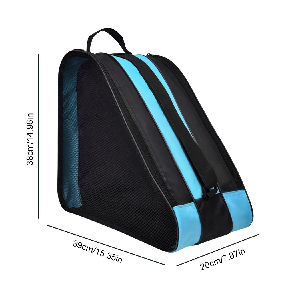 TINSOL New 1PC Portable Roller Skates Bag Ice Skating Bag Large Capacity Breathable Kids Inline Skates Bag Skates Storage Bag