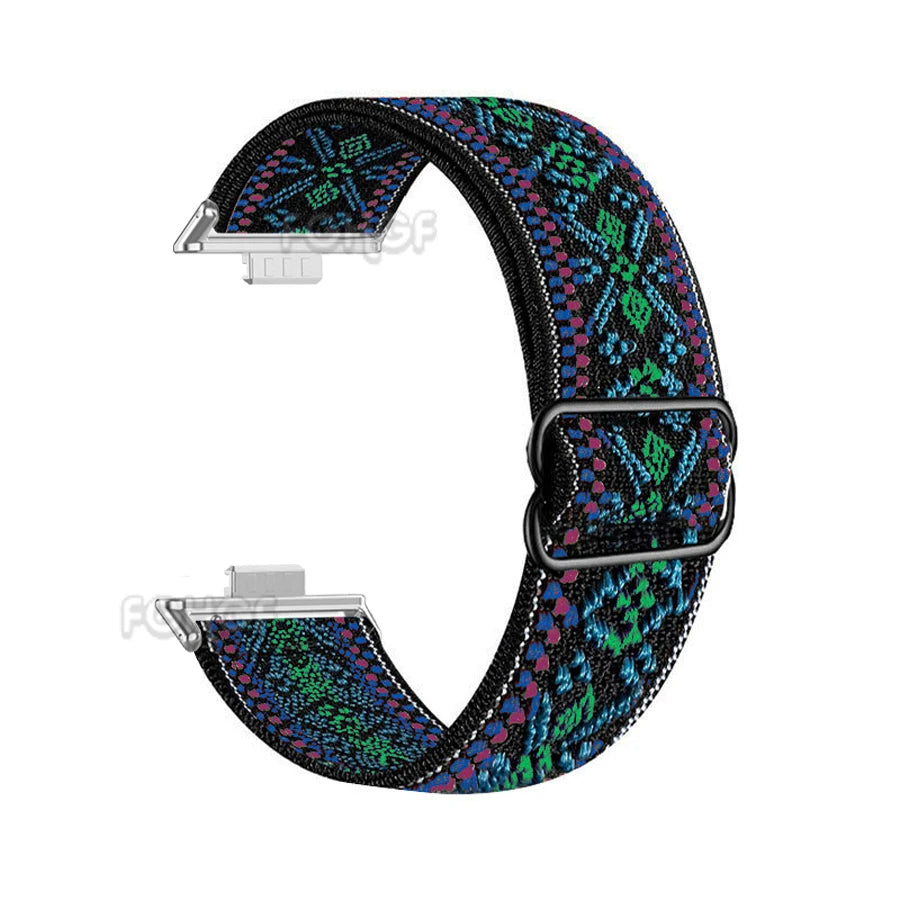 Elastic Nylon Loop Watch Band For Huawei Watch Fit 4 Pro Strap Replacement Wristband For Huawei Fit 3 Bracelet Correa Accessorie