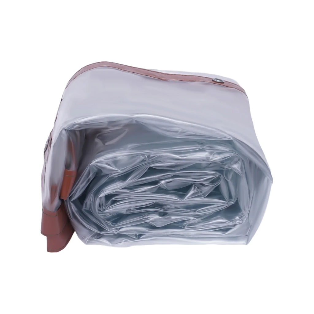 PVC Rainproof Tarpaulin Waterproof Heavy Duty Transparent PVC Tarp High Toughness for Patio Canopy Camping Agriculture Storage