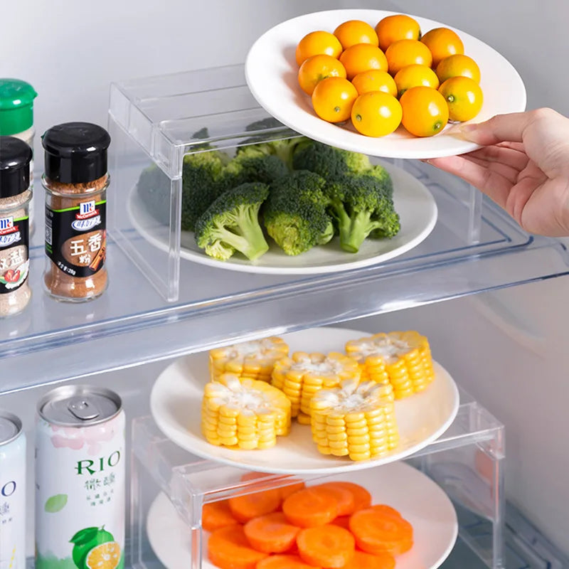 Clear Refrigerator Organizer Rack – Single or 2-Piece
