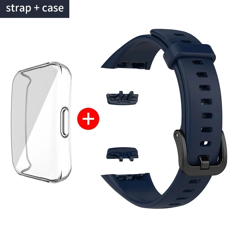 Silicone Strap For Huawei Band 6 /6 Pro Strap Smart Watch Adjustable Wristband Replacement Correa Bracelet Honor Band 6 Strap