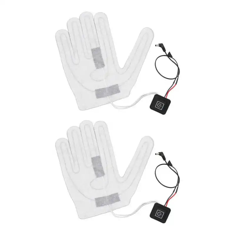 Heating 2 PCS Electric Heating Sheet 3 Gears Adjustable Heating Film Replacement DC Electric Heater Pads for Heating Gloves
