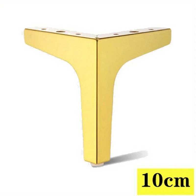 4pcs Modern furniture legs metal gold Black Iron Sofa Feet for Table Bed Chair Desk Dresser Cabinet support Furniture Hardware