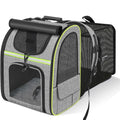 Cat Carrier Dog Backpack Expandable Large Portable Breathable Rucksack with Front Opening Mesh Window Pockets