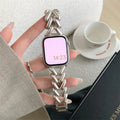 Luxury Love Heart Metal Bracelet For Apple Watch Ultra 49 42 40mm 44 41mm 45mm Band For iWatch 8 7 6 SE 4 5 2 3 Women Girl Strap