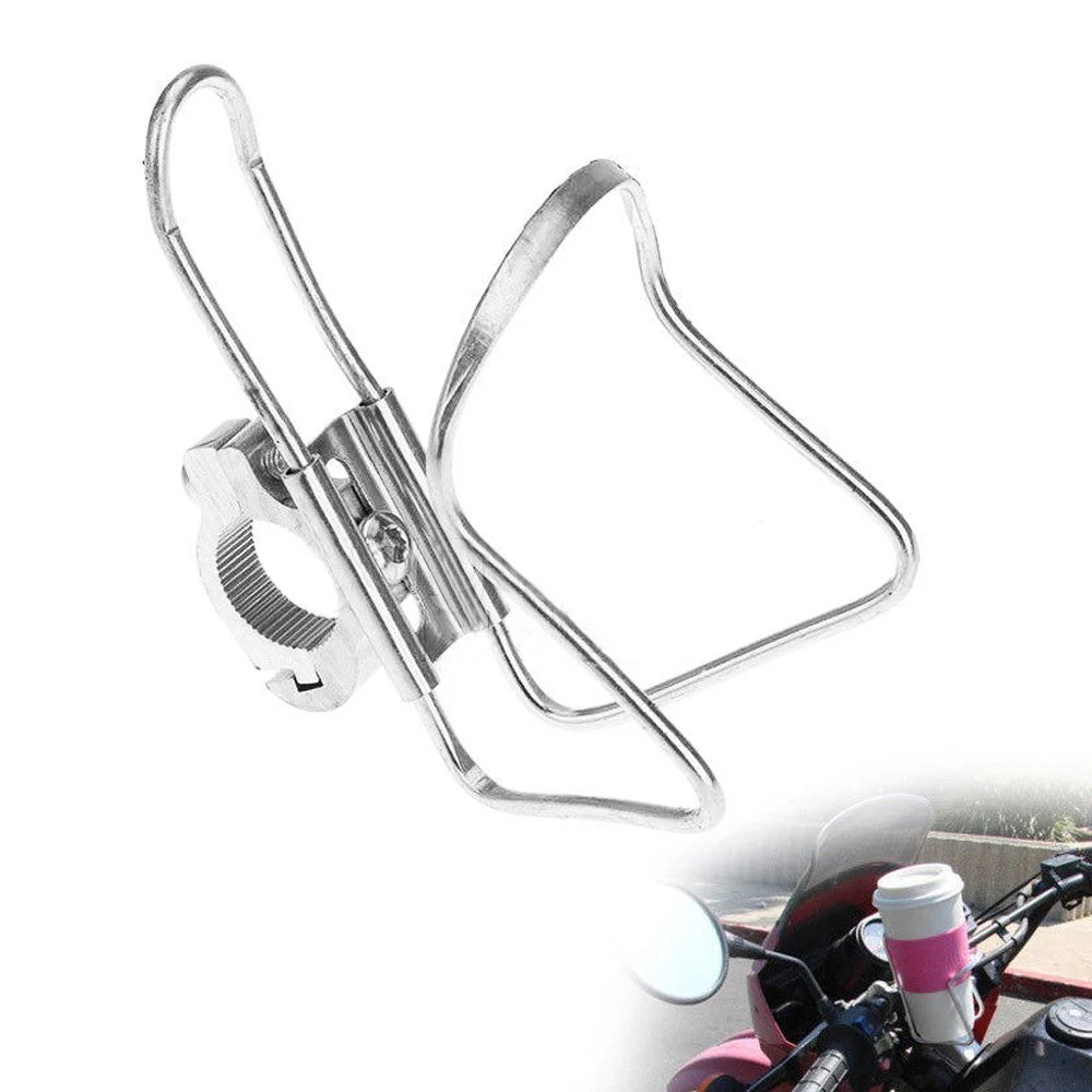 1x Bike Water Bottle Holder Bracket Mountain Bike Handlebar Bottle Mount Cycling Accessories Aluminum Alloy Bicycle Bottle Cage