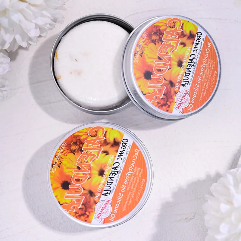 Calendula Plant Shampoo Soap Has No Silicone Oil or Residue, Deeply Cleanses the Scalp, Controls Oil and Removes Oil