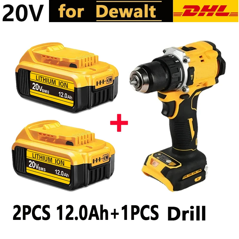 20V MAX XR Lithium Battery Pack For DeWalt Power Tools Replacement Battery Compatible DCB200 DCB205 8.0Ah Rechargeable Battery