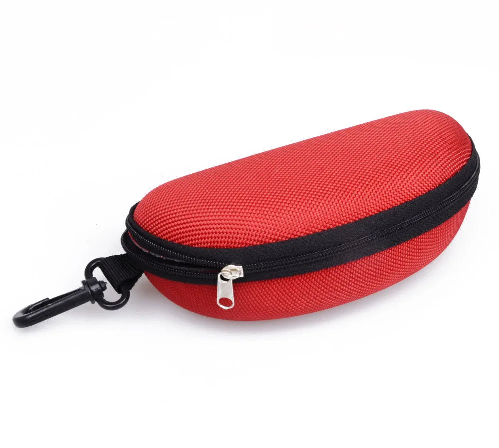 Portable EVA Glasses Case with Carabiner Hook Colorful Sunglasses Hard Case Zipper Eyeglasses Protector Box Holder New 2026