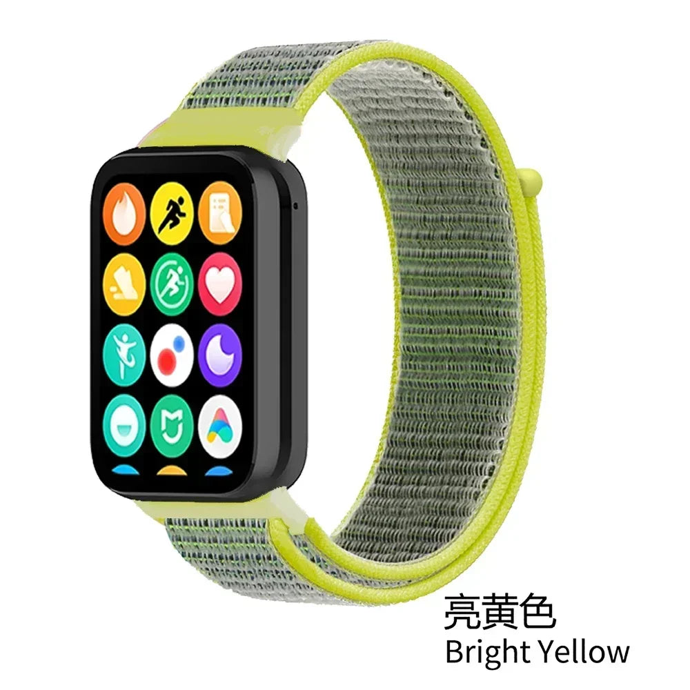 Nylon Strap for Xiaomi Mi Band 9/8 Pro Breathable Replaceable Bracelet Wristband Correa Redmi Watch 4/5/6 Watchband Accessories