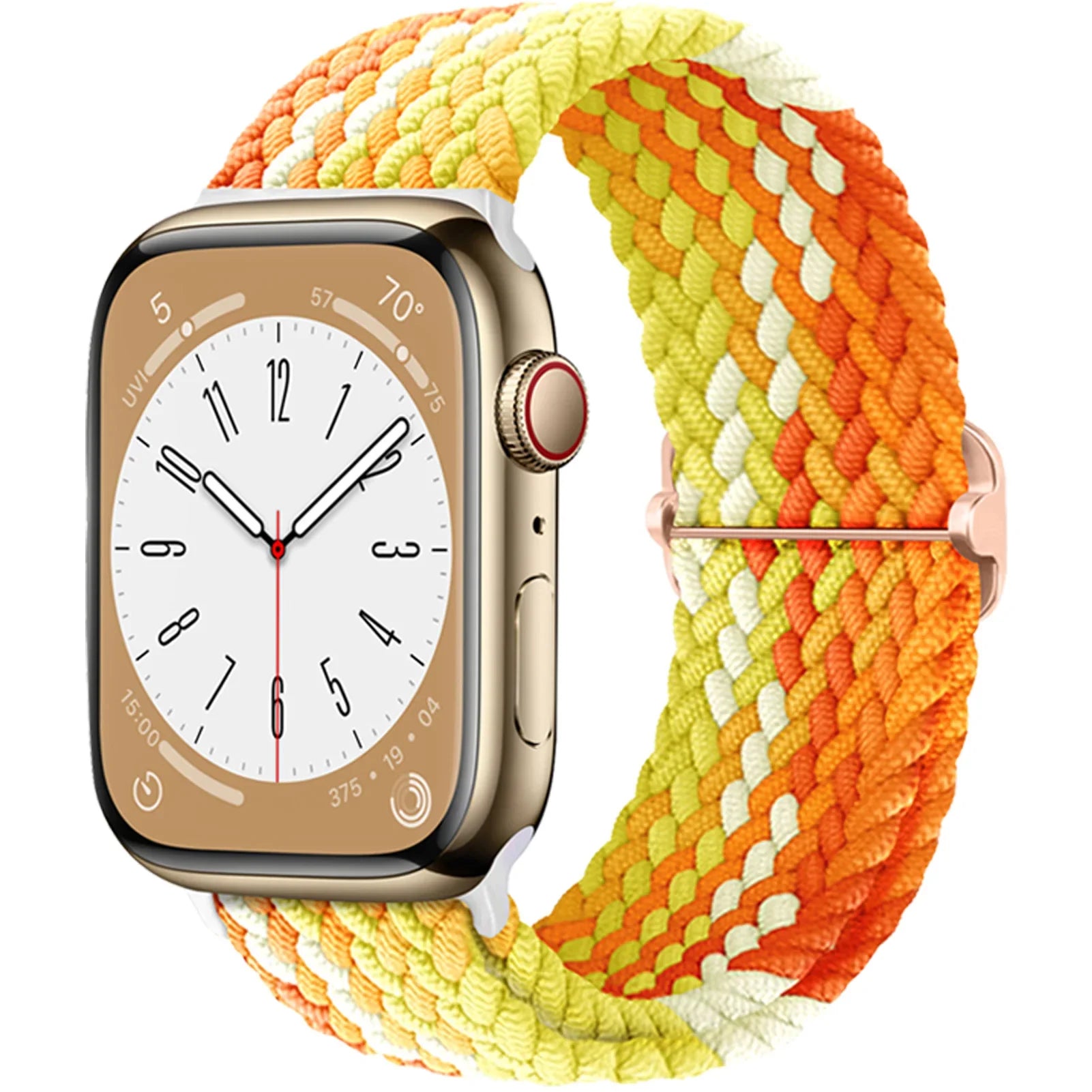 Braided Loop for Apple Watch Strap 44mm 40mm 45mm 41mm 42mm 38mm 49mm Elastic Solo Bracelet IWatch Series 7 Se 3 6 Ultra 8 Band