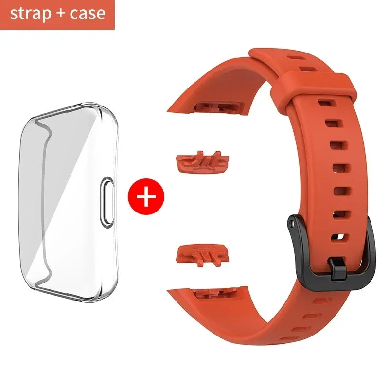 Silicone Strap For Huawei Band 6 /6 Pro Strap Smart Watch Adjustable Wristband Replacement Correa Bracelet Honor Band 6 Strap