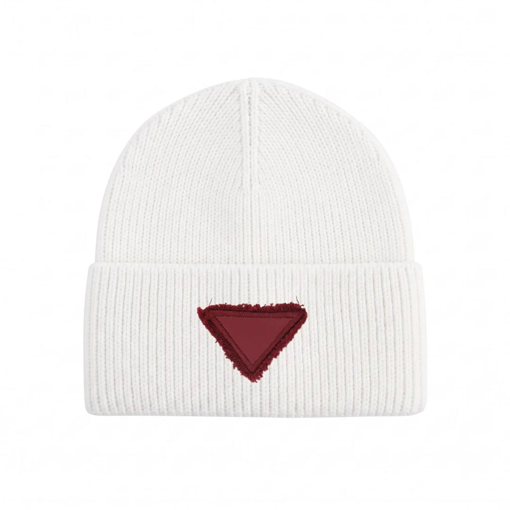 Winter Cotton Knitted Beanies Leather Heart Outdoor Hat Children Hats Personality Table hats girl hat boy hat