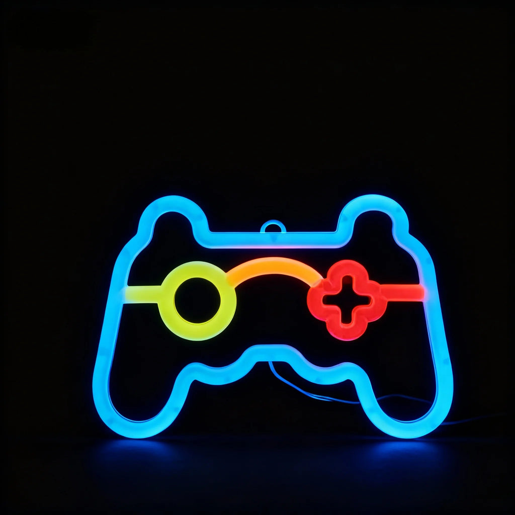 1pc, cool neon light battery/USB power supply, game room bedroom party, wedding girl boy room decoration light, birthday gift