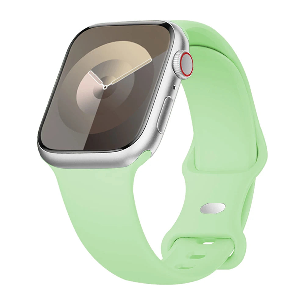 Strap for apple watch band 40mm 44mm 45mm 49mm 41mm 46mm 42mm silicone correas bracelet iwatch series 3 5 6 7 8 9 ultra 2 se 10