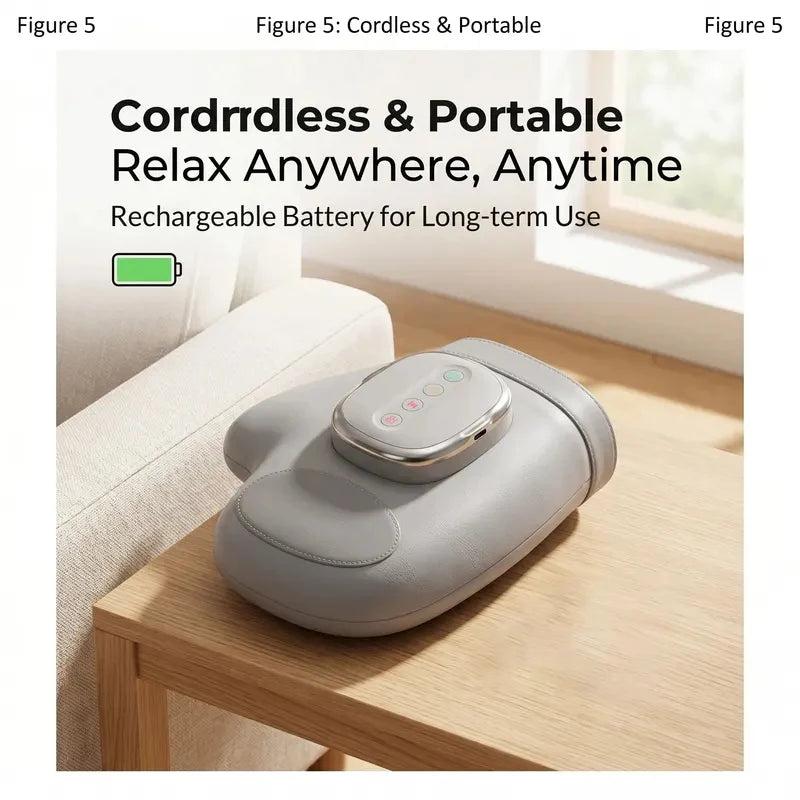 Hand Massager with Airbag Compression Vibration Glove for Hand Muscle Relax Gift for Men Women Wrist Palm Relief Device