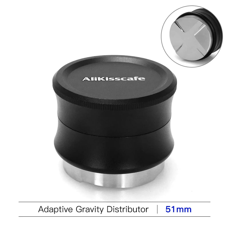 AliKisscafe Coffee Tamper Impact 4 Spring Constant Pressure 30lb 51mm 53.3mm 58.5mm For Breville Espresso Accsesory Barista Tool
