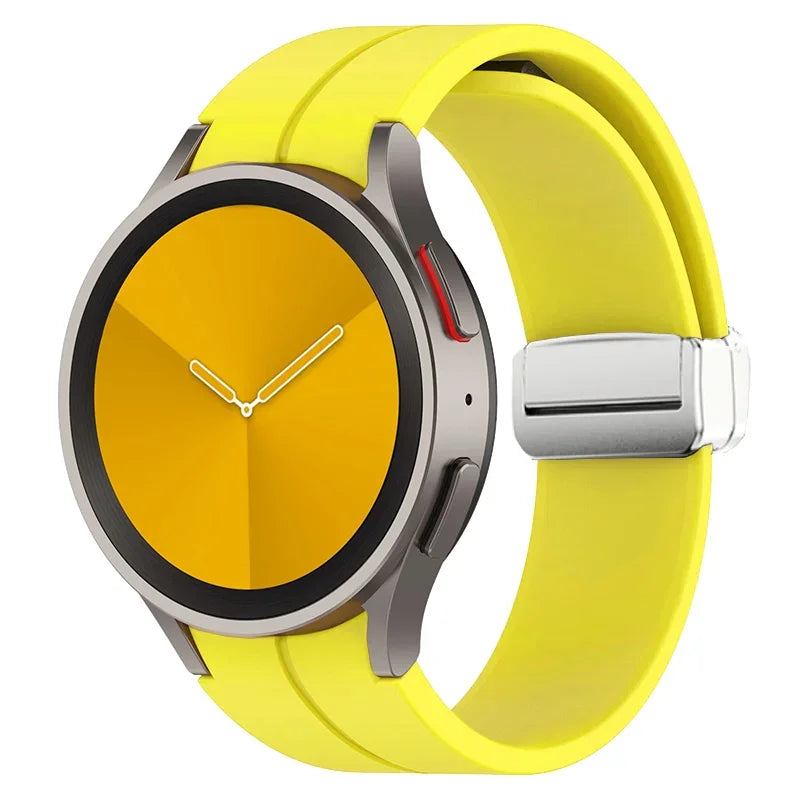Original Silicone Band for Samsung Watch 7 6 5 4 Classic Strap 47mm 43mm 44mm 40mm Magnetic Buckle For Galaxy Watch 5 Pro 45mm