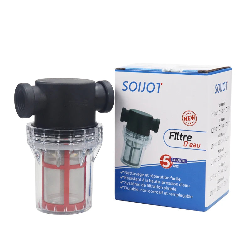 Garden Watering Filter 1/2'' 3/4'' 1'' Plastic Irrigation System Impurity Prefilter Aquaculture Household Water Pipe Filter