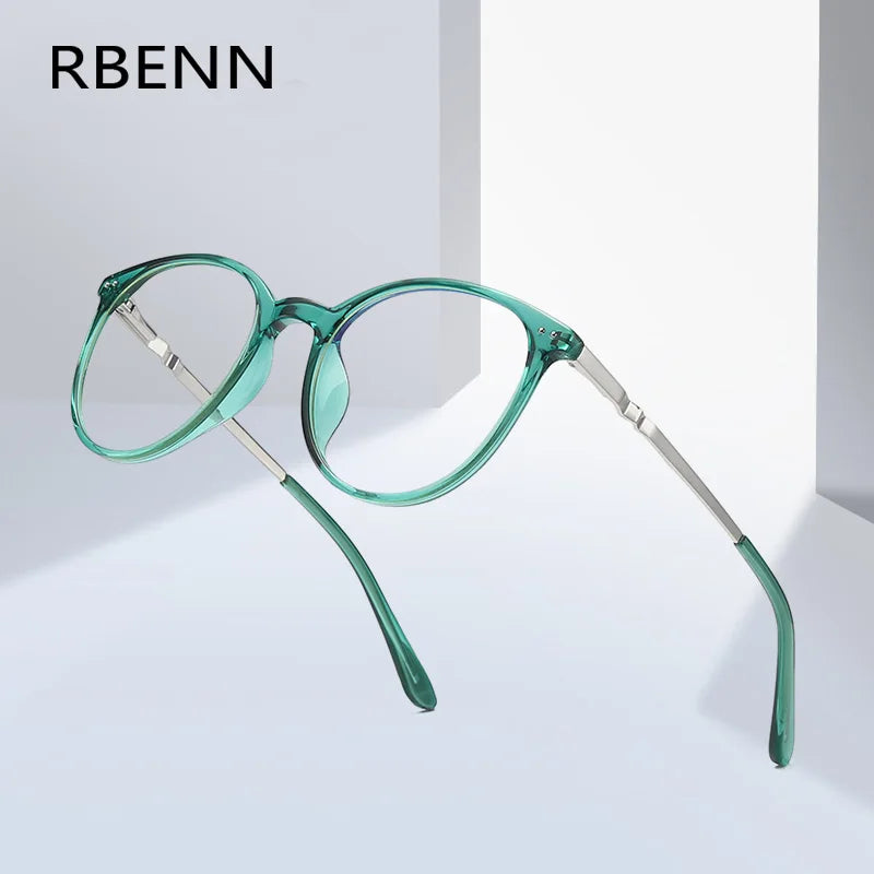 RBENN 2025 New Women's Anti Blue Light Reading Glasses Fashion Ultralight Round Presbyopia Computer Readers +1.50 1.75 2.0 2.50