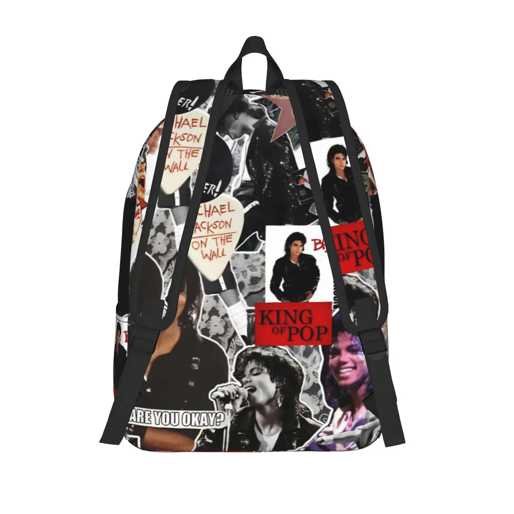 Michael Jacksons Musical Movie 2026 Cool Backpack with Pocket Student Business  Daypack for Men Women Laptop Canvas Bags