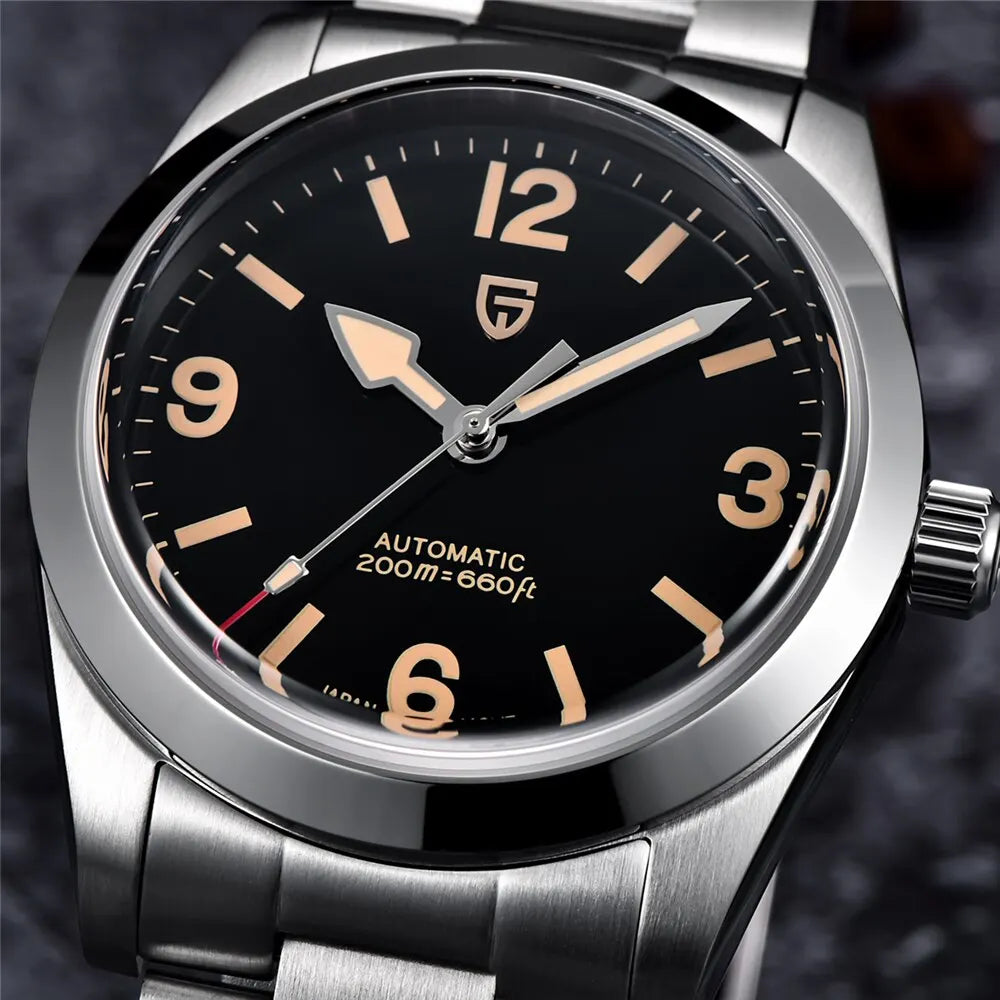 PAGANI DESIGN 2026 New 36MM Men Automatic Mechanical Watches   Sapphire Stainless Steel AR Coating 20Bar Clock Watch