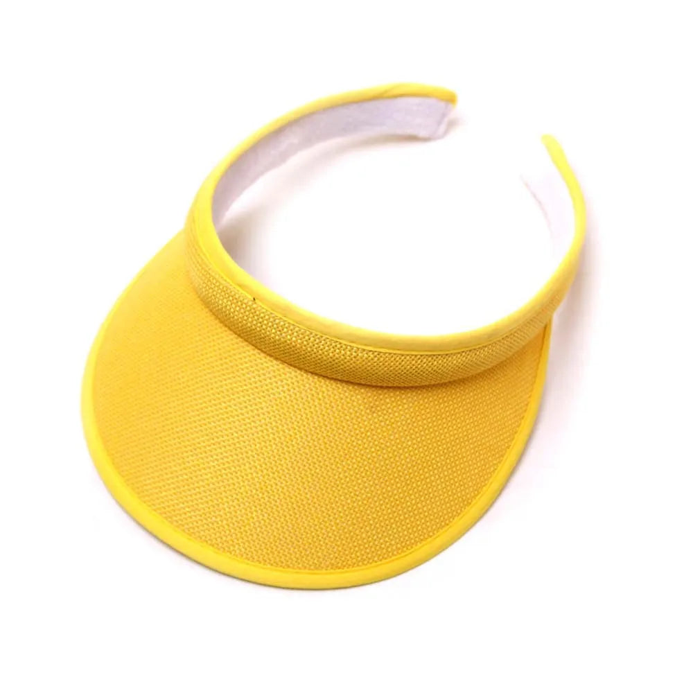 Fashion Simple Topless Hat Lady Outdoor Sunscreen UV Big Brim Sun Sports Visor Hat Running Caps Tennis Parent-child Beach Hat