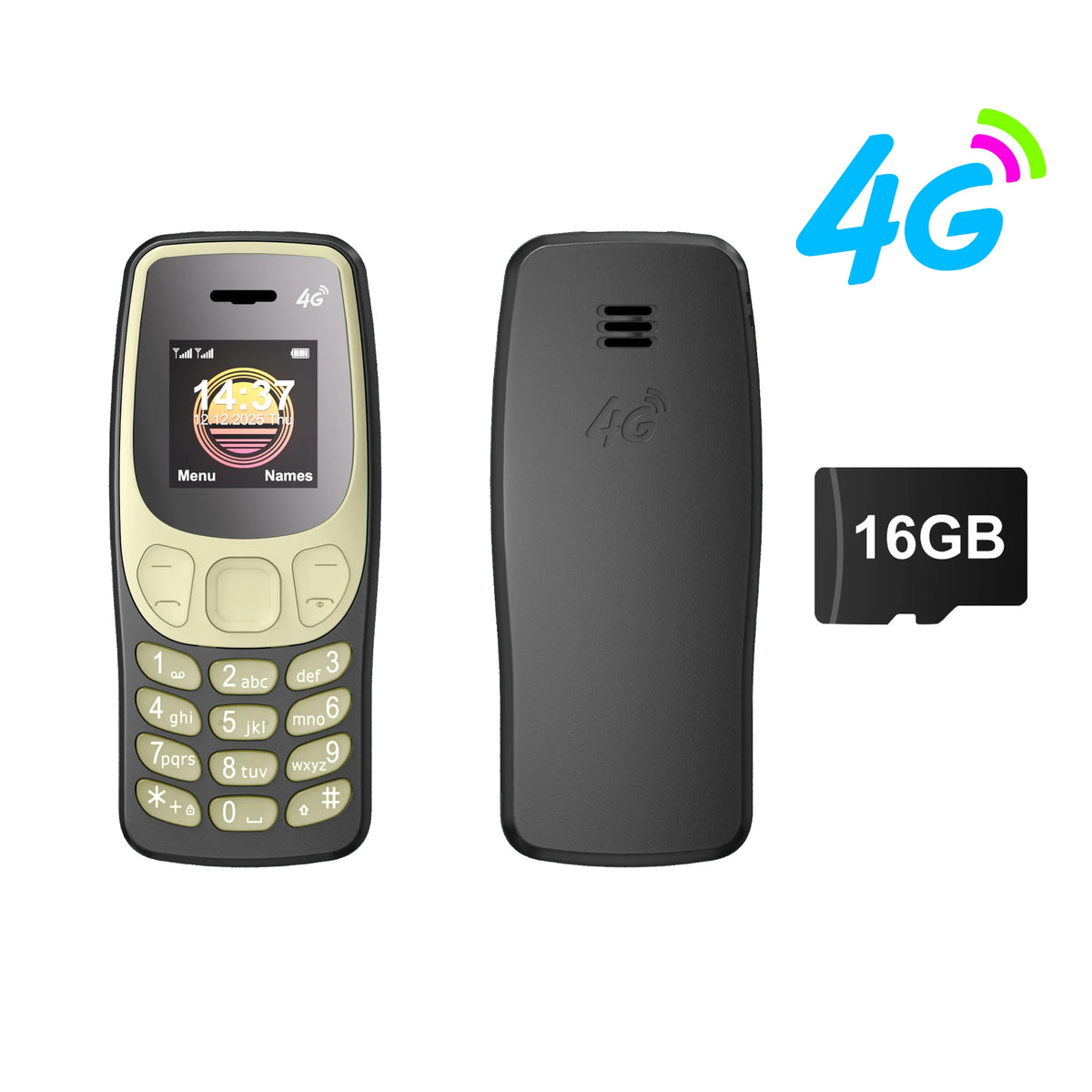 SERVO BM80 4G LTE Super Small Feature Phone Dual SIM Standby Auto Call Recording Speed Dial Blacklist 0.85" Backup Mobile Phone