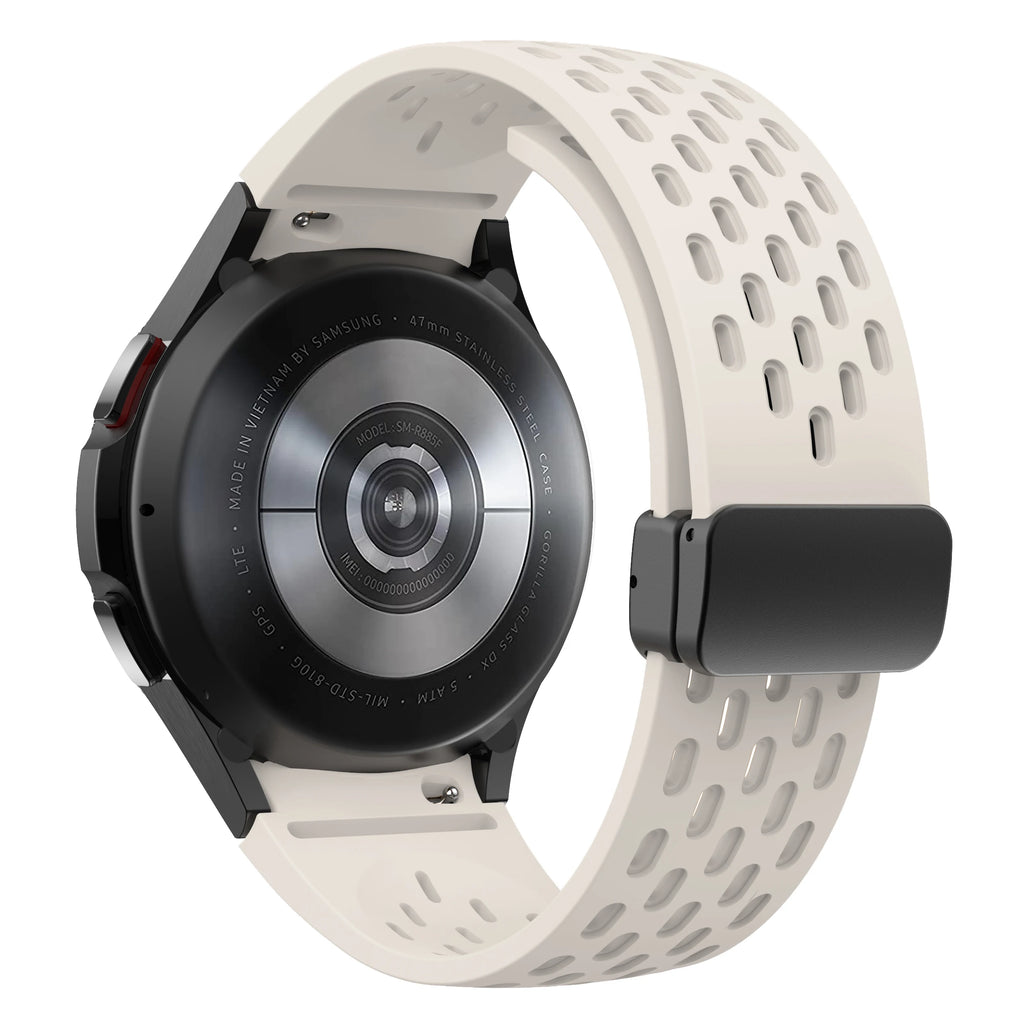 Silicone Strap for Samsung Galaxy Watch 7 6 5 4 40mm 44mm 5Pro 45mm Magnetic Buckle Band 6 Classic 43mm 47mm No Gaps Bracelet