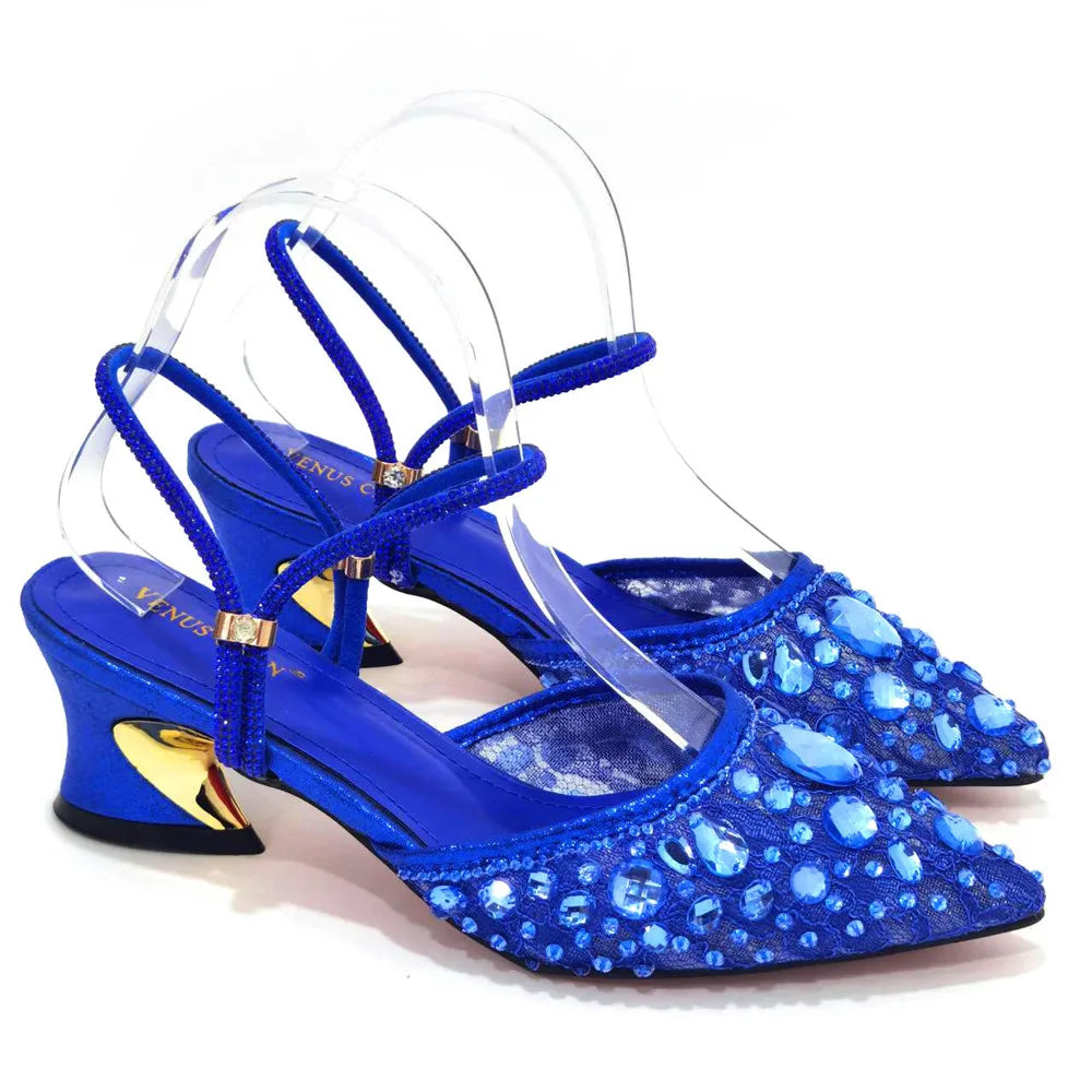 Sandals Woman Summer 2024 Italian Design Luxury Women's Shoes and Wallet Full Diamond Decorative Cylinder Mini Handbag