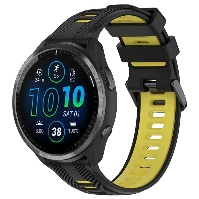 22mm Silicone Strap For Garmin Forerunner 965 Solar 945 935 745 Smart Watch Band Sport Wristband Bracelet For Fenix 5 6 7 Pro
