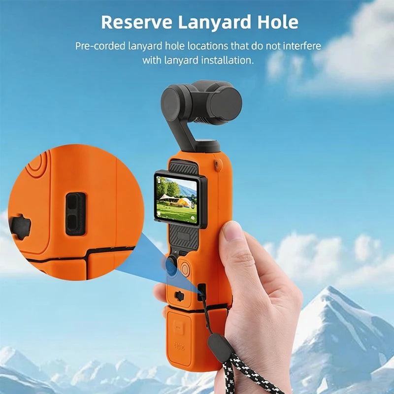 New Silicone Protective Case Set for DJI Pocket 4 Scratch-resistant Shock-resistant Protective Case for Camera Shell Accessories