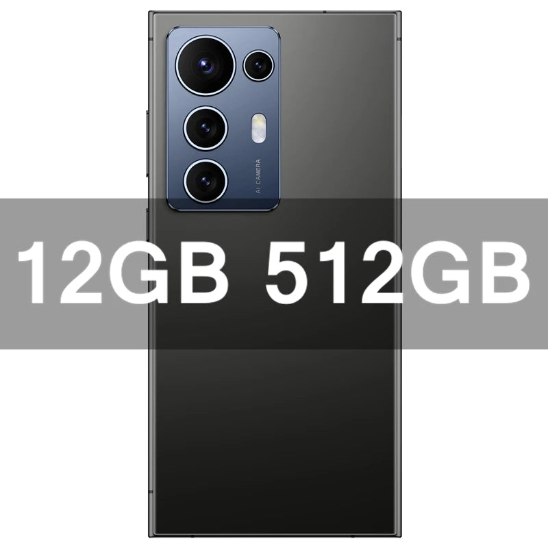 S25 ultra New smartphone 7.3inch HD 8000Mah Screen 16GB+1TB Android14 cellulare CellPhone 5G Mobile Dual Sim Face Unlocked AC24