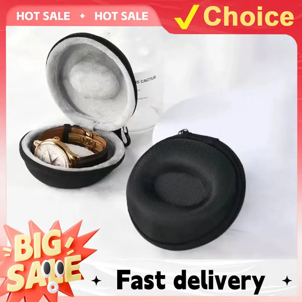 1-2Pc Travel Case Portable Storage Box For Single Watch Shock And Impact-resistant For Wristwatches Smart Watches Watch storage
