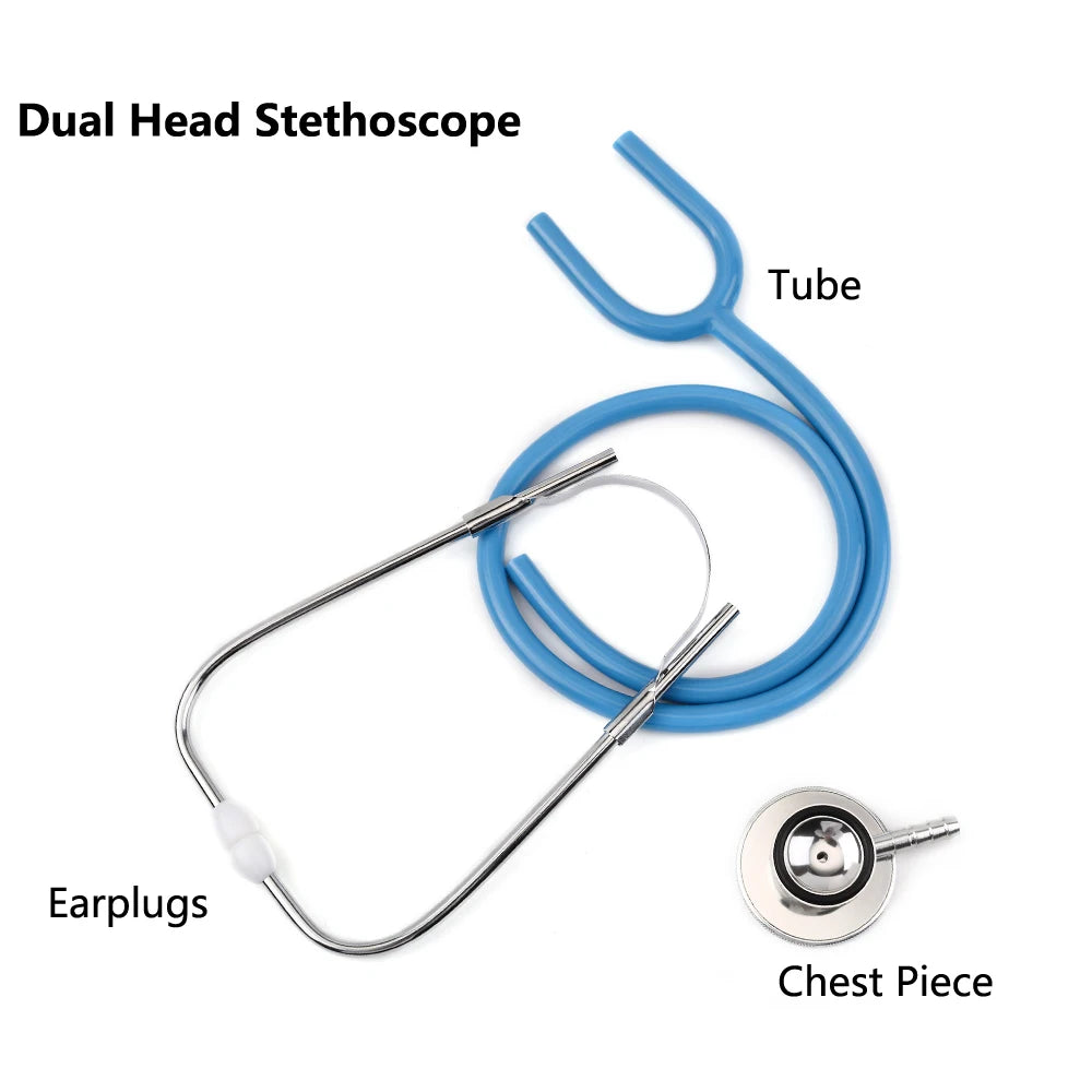 Dual Head Stethoscope Doctor Medical Portable Stethoscope Professional Cardiology Medical Equipment Device Student Vet Nurse