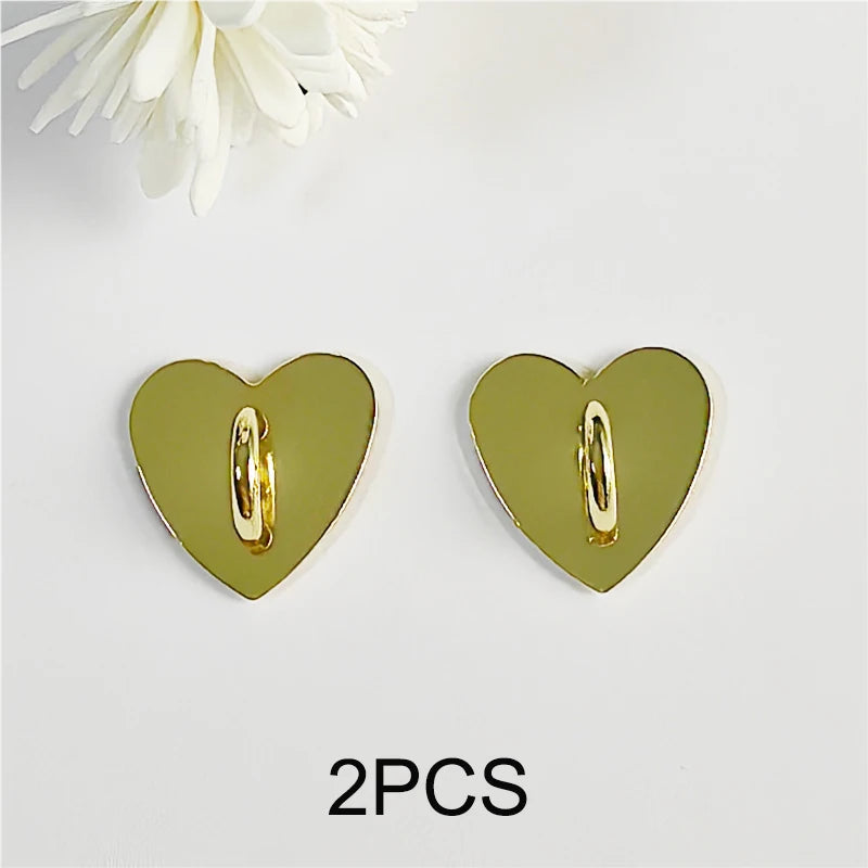 Metal Heart Mobile Phone Ring Holder Pendant Hook Round Accessories Charm Holders DIY Kawaii Buckle Clasp Pendant