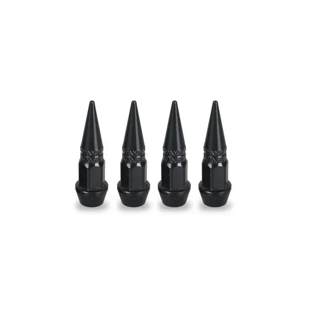 Car Universal NEW 4pcs Bullet Head Screws Valve Caps Personalized Modifications Pointed Valve Tips Bicycle and Motorcycle Tires