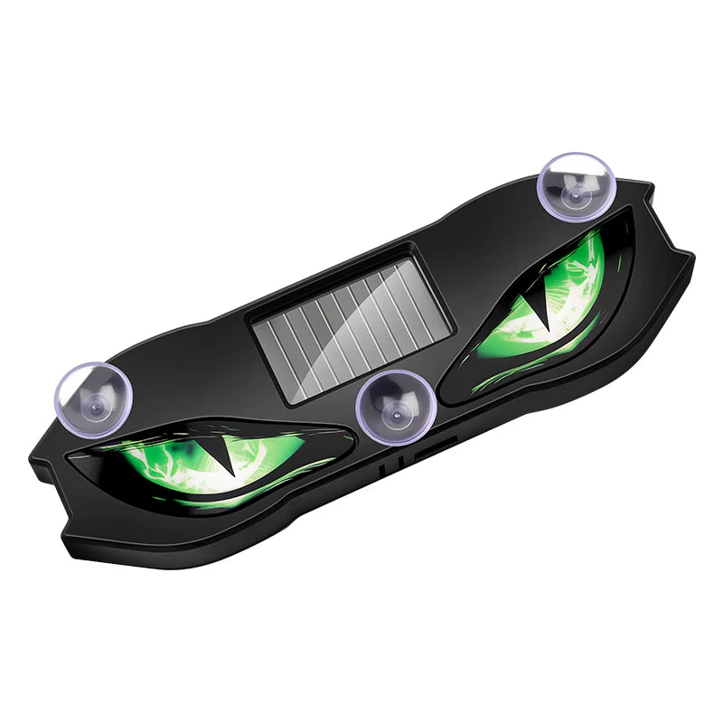 Solar Powered Car Neon Light Wireless Cool DEMON EYE Led Ambient Light Suction Cup USB Rechargeable Atmosphere Breathing Lamp