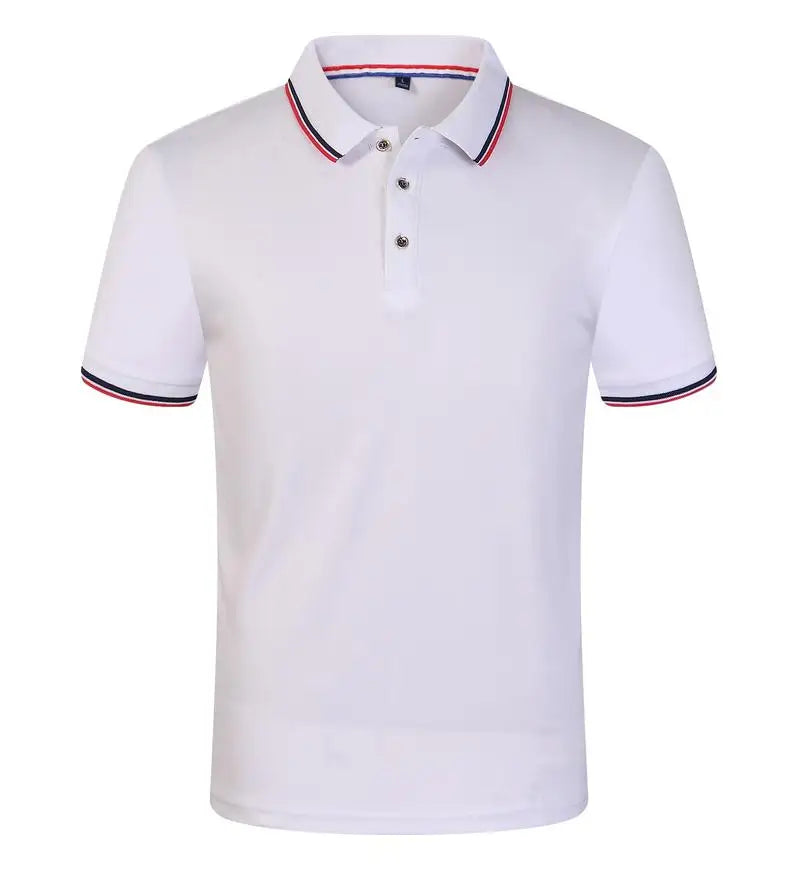 Cross Border Short Sleeved Polo From Europe Popular Summer Casual Lapel Large Size High-Quality Business Office Uniforms