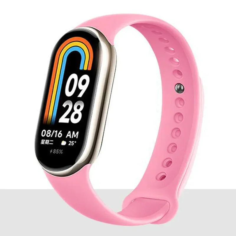 Silicone Strap For Xiaomi Mi band 8-8 NFC Sport Belt Replacement miband8 Bracelet waterproof smart band 8 watchband Accessories