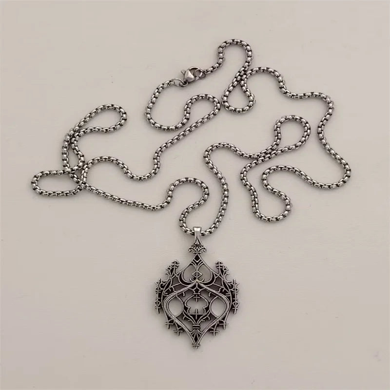 Vintage Cross Pendant Necklace Unisex Versatile Simple Long Sweater Chain Hip Hop Accessory