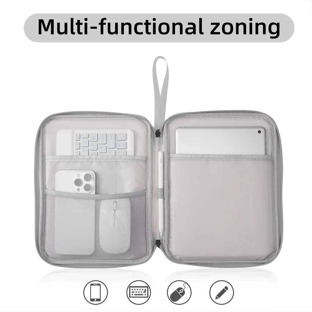 Tablet Sleeve Bag for iPad Pro 12.9 11 inch iPad 10th Air 5 4 3 10.9 10.2 inch 9th 8th 7th Generation Waterproof Zipper Pouch